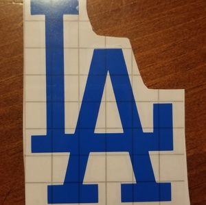LA Dodger vinyl decal